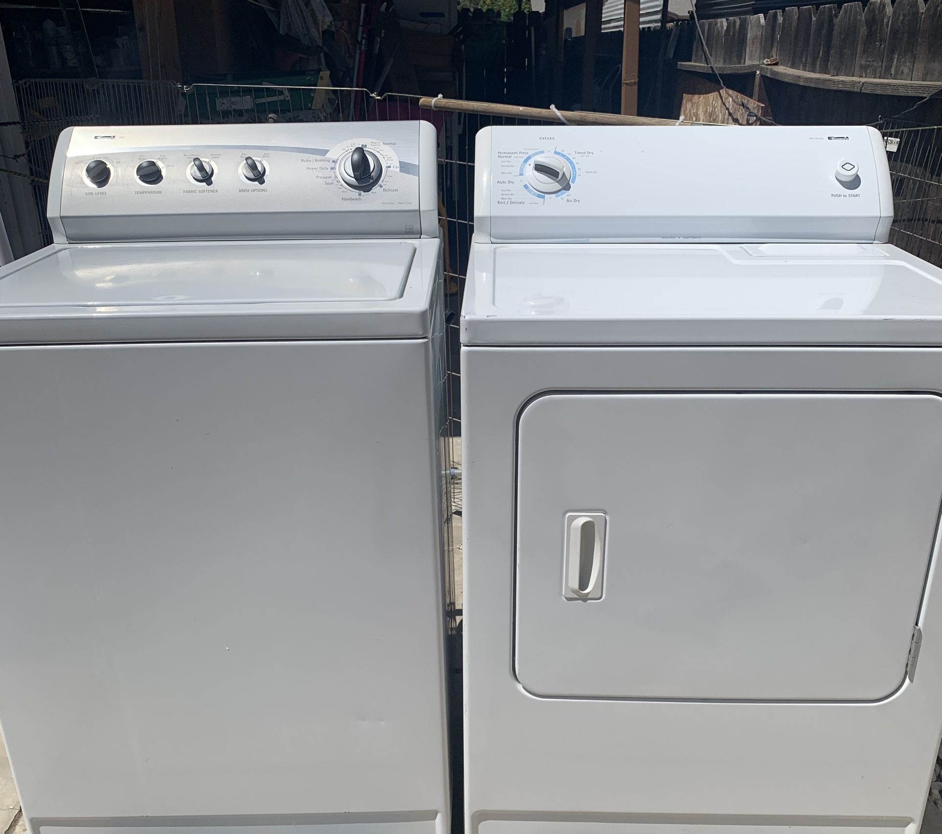 Kenmore Elctric washer and electric dryer