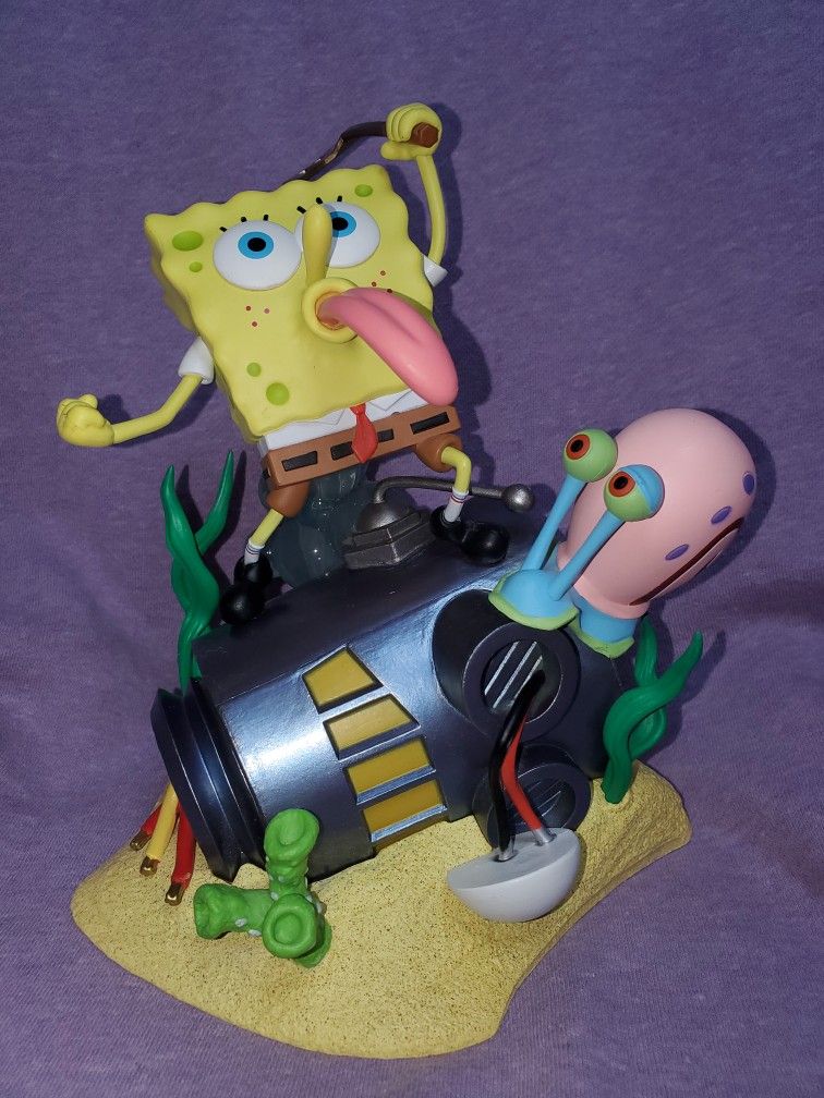 2020 Viacom Spongebob Figurine Statue Battle for Bikini Bottom