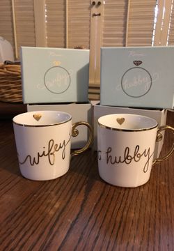 Hubby and Wifey coffee mugs