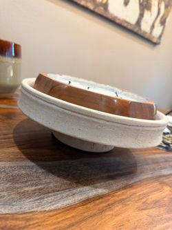 Decorative bowl and candle