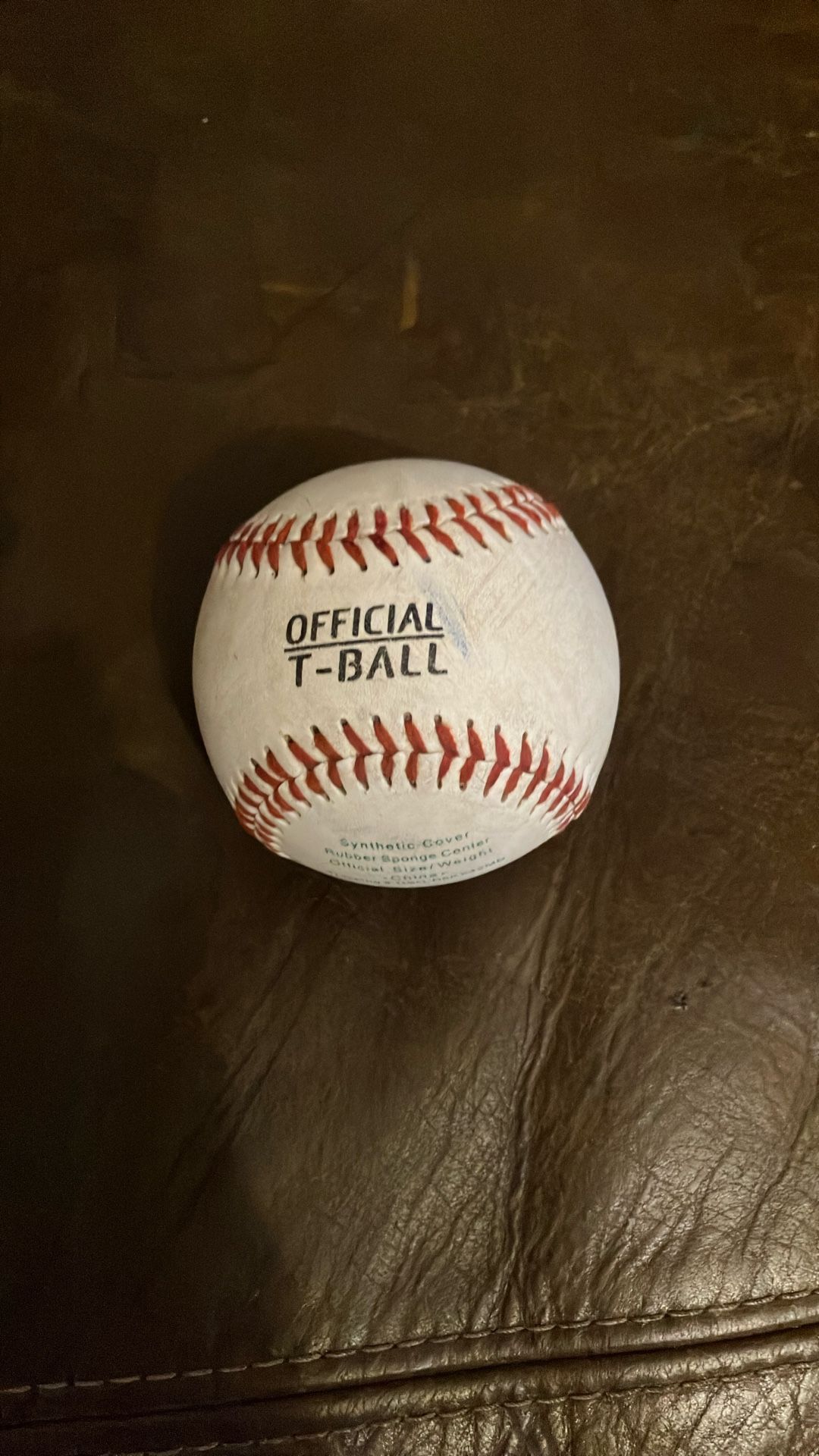 Official size and weight T-ball