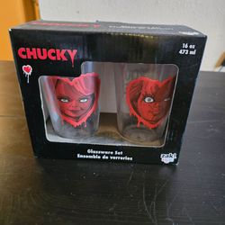 Chucky glassware
