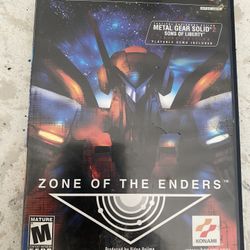 ZONE OF THE ENDERS Playstation 2 PS2 + MGS2 Demo Disc Complete CIB GREAT COND