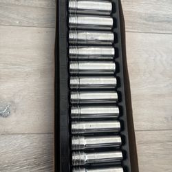 Snap On 1/2 Deep Socket Set