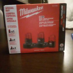 Milwaukee M12 Battery Set Of 3