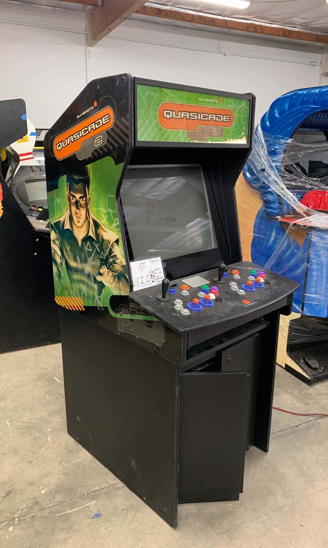 Quasicade 2 empty arcade game cabinet