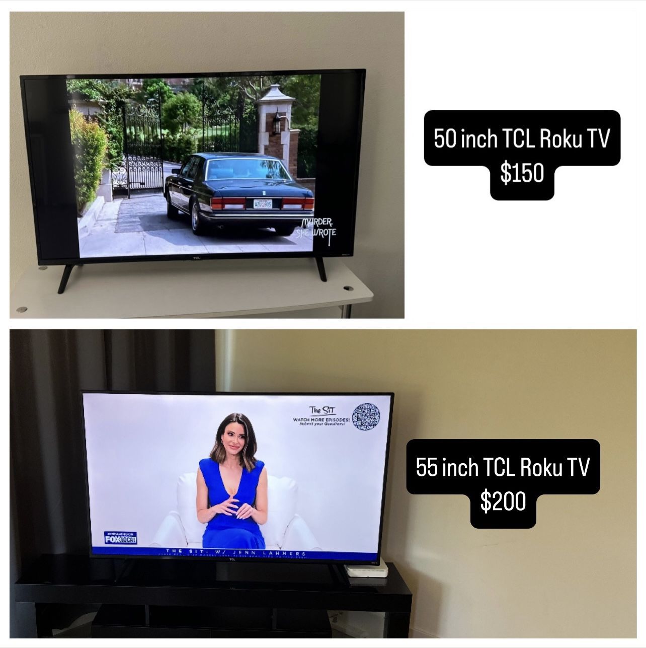TV’s For Sale!