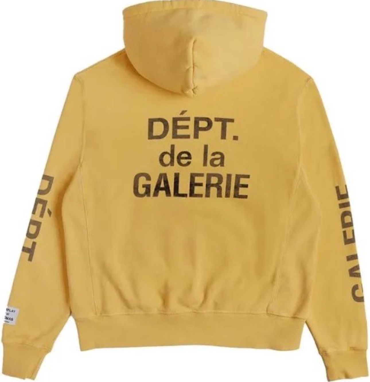 Gallery Dept. ART THAT KILLS Reversible Logo Hoodie Yellow