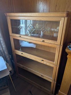 4 shelf curio cabinet