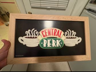 Central Perk Wooden Sign