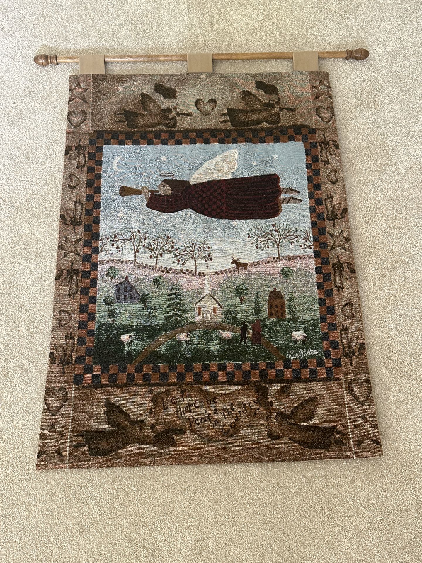 Wall Tapestry Angel of Peace
