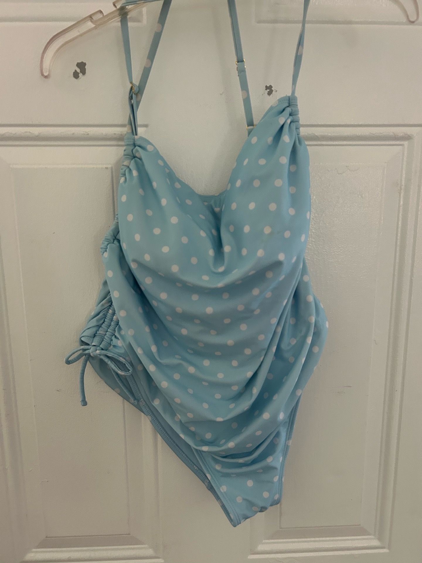Baby blue bathing suit
