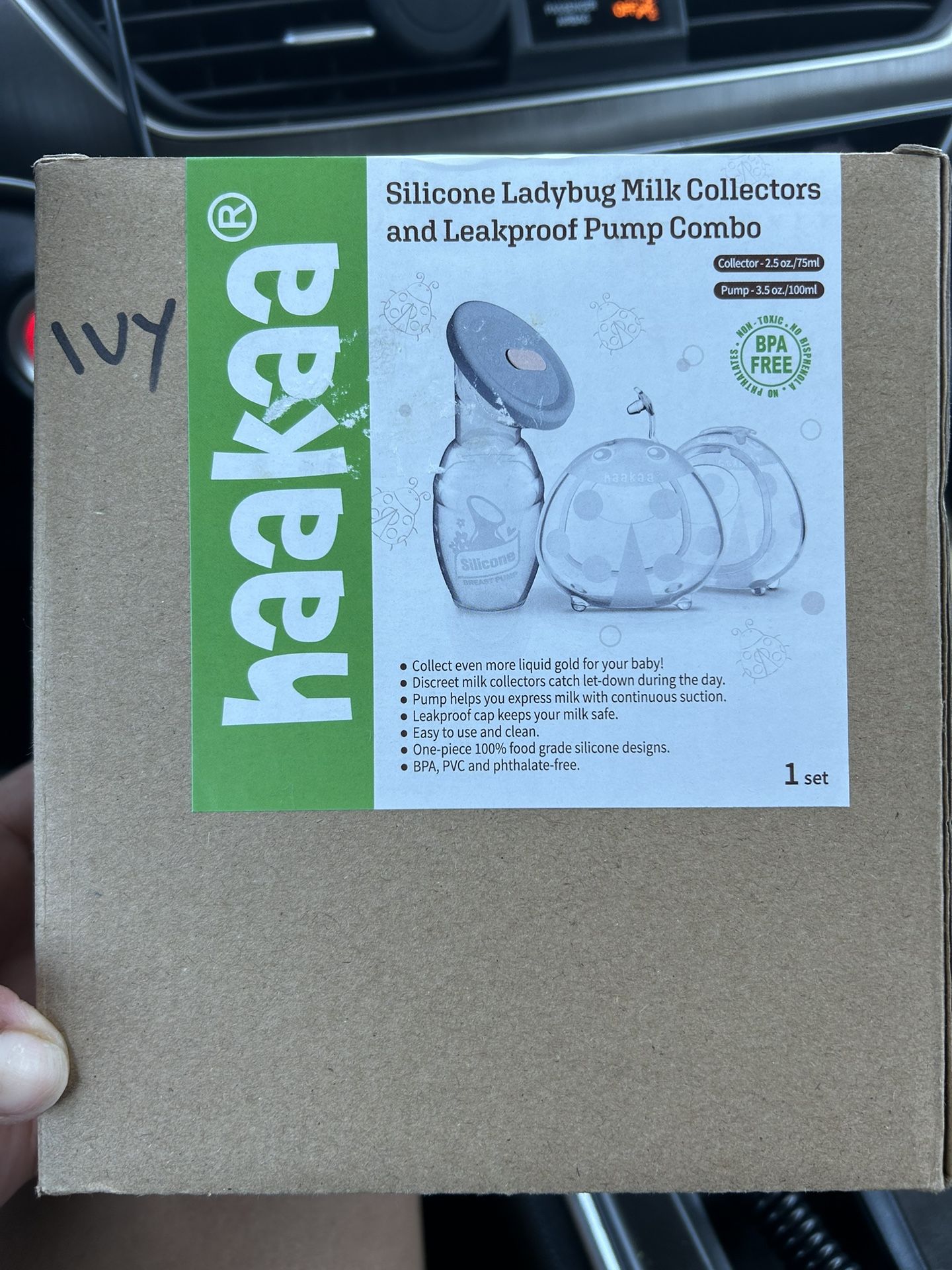 Haakaa Silicone Ladybug Milk Collectors & Leakproof Pump Combo 