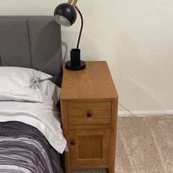 lamp and nightstand 