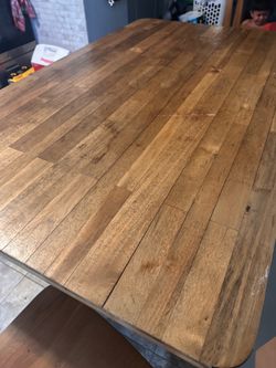 Table without chairs