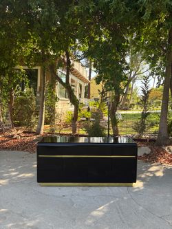 Post Mid-Century Modern Lacquer Lowboy by Lane c.1980s