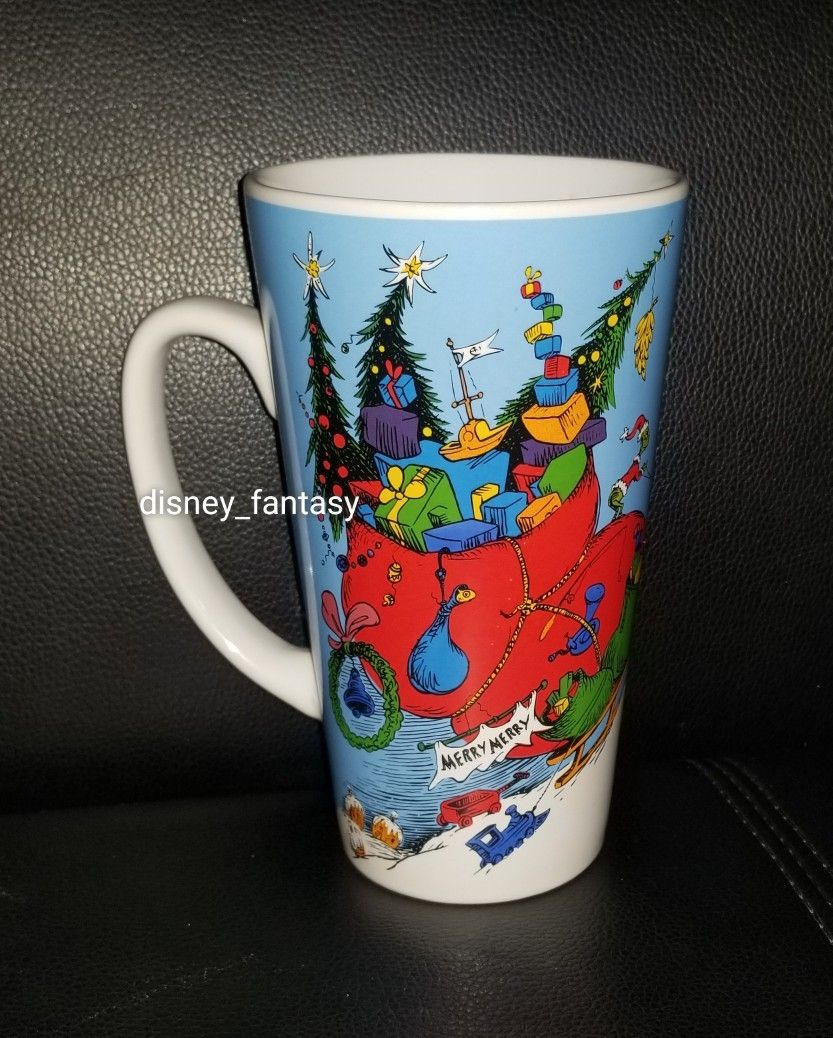 Dr. Seuss 65th Anniversary The Grinch 16-oz Tall Ceramic Latte Mug Christmas