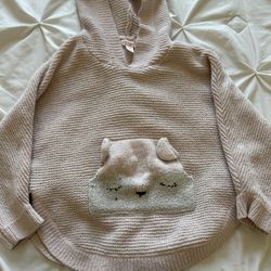 Girl Poncho And Jean Jacket Size 5