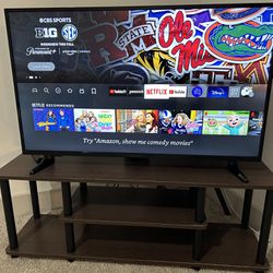Insignia 43” Smart 4K UHD with TV Stand (Furinno)