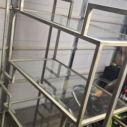 geometric étagère-style shelf