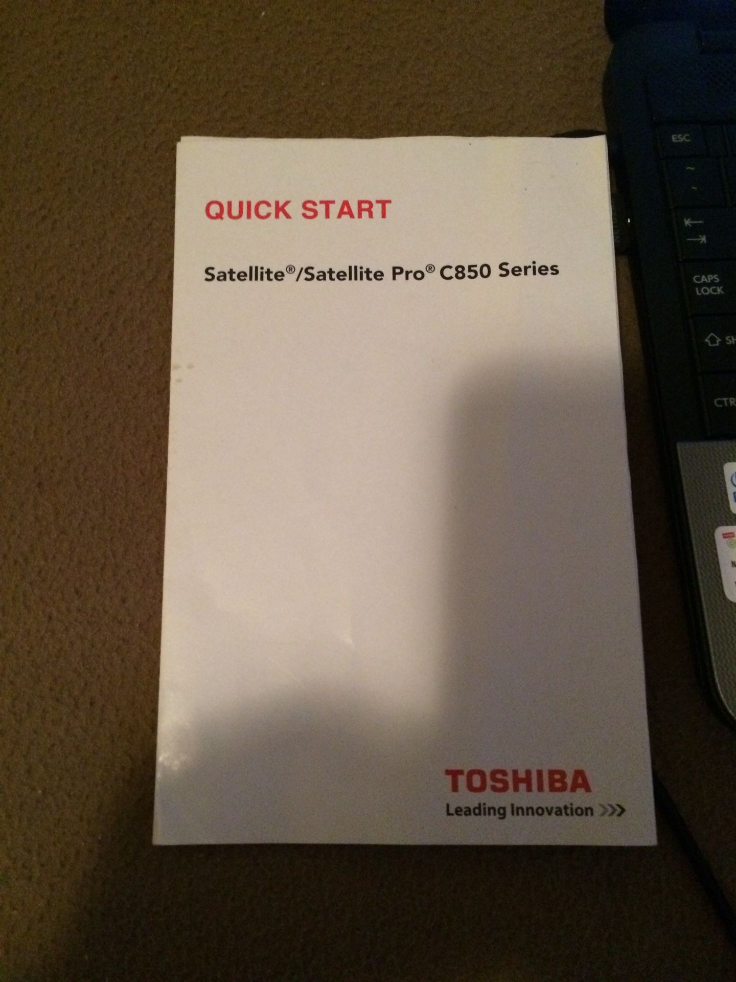 Toshiba satellite pro c850