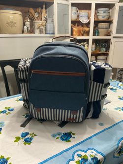 Brand New Picnic Basket Backpack Bbq, picnics, music in park, boating, camping