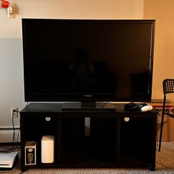 all black tv stand 