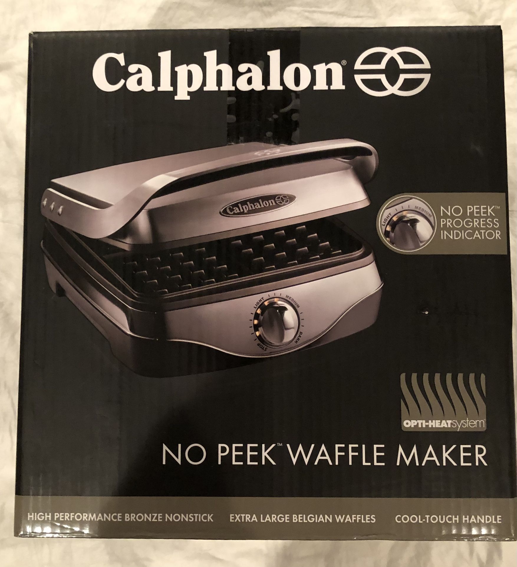 CALPHALON NO PEEK WAFFLE MAKER