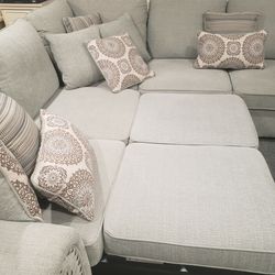 Sectional Couch Set With Storage And Queen Size Sleeper