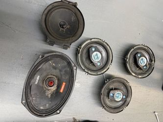5 Car Speakers – Untested – Sold As Is
