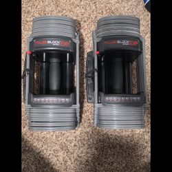 Set Of Unused PowerBlock Sport EXP Multi weight Dumbbells With Stage 2 Expansion Kit. So These Are 5-70lbs