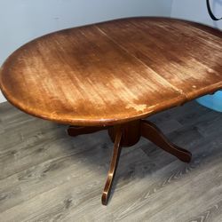  Kitchen table, solid wood 35 inches wide 47 inches long
