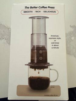 The better coffee press (similar to aero press)