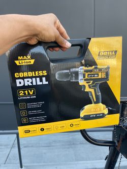 21V Cordless Drill Max Li-Ion