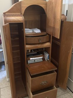 Vintage Secretarial Closet.