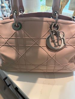 Authentic Christian Dior Lady Dior Handbag Pink/Blush