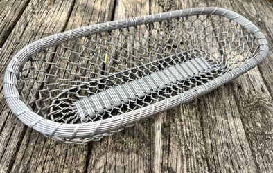 Vintage Wire Mesh Bread Basket | Metal Serving Tray