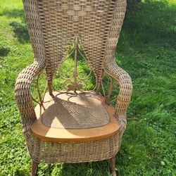 Antique Wicker Rocker