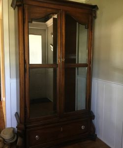 Antique mirrored Cabinet Armoire