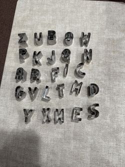 Alphabet Fondant Cutters