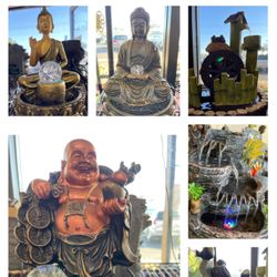 Water Fountain At Trendy Flower Plant Shop