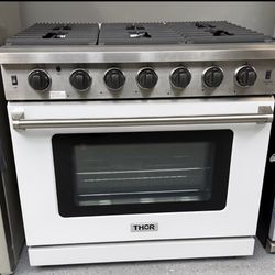 New Thor 36’ Gas Stove - New White Stove 