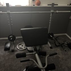 Bench set with additional weights