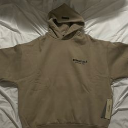 Essentials hoodie tan 