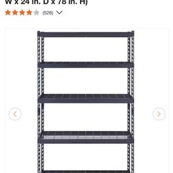  5-Shelf Steel Heavy-Duty Garage Storage Shelving Unit 