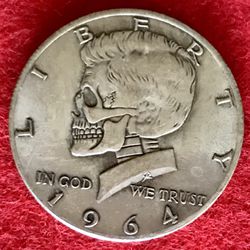 JFK Skull High Detailed Coin. First $20 Offer Automatically Accepted. Shipped Same Day