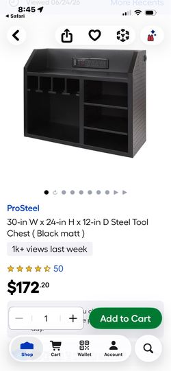 Kobalt prosteel steel tool chest