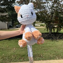 Crochet  Red Ear Cat Handcrafted 