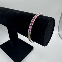 14K white gold bracelet – 17.81g.