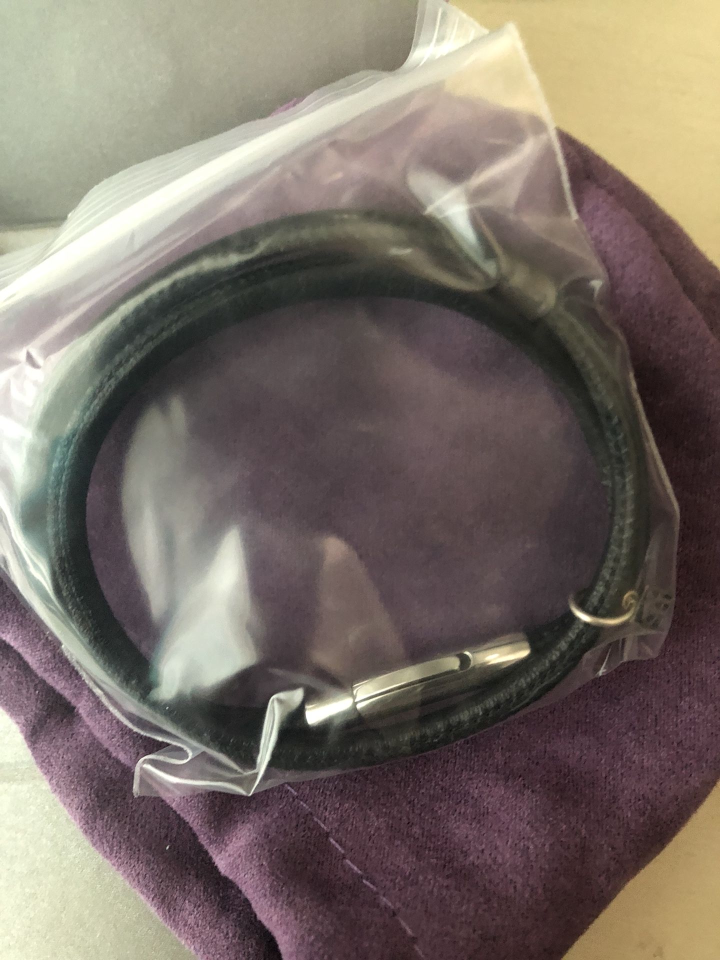 Brand new Grace and Heart Black Leather Choker